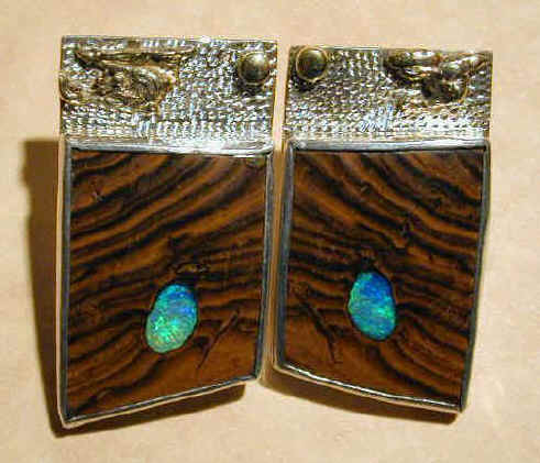 Yowah Opal Designer Jewellery Competition - Ian Mac McArthur Cuff Links